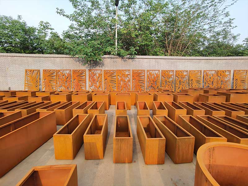maintenance-free adezz corten steel with House Number